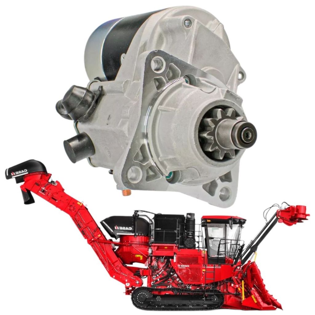 Motor Partida Arranque Case Colheitadeira De Cana A8800 10 Dentes 24v