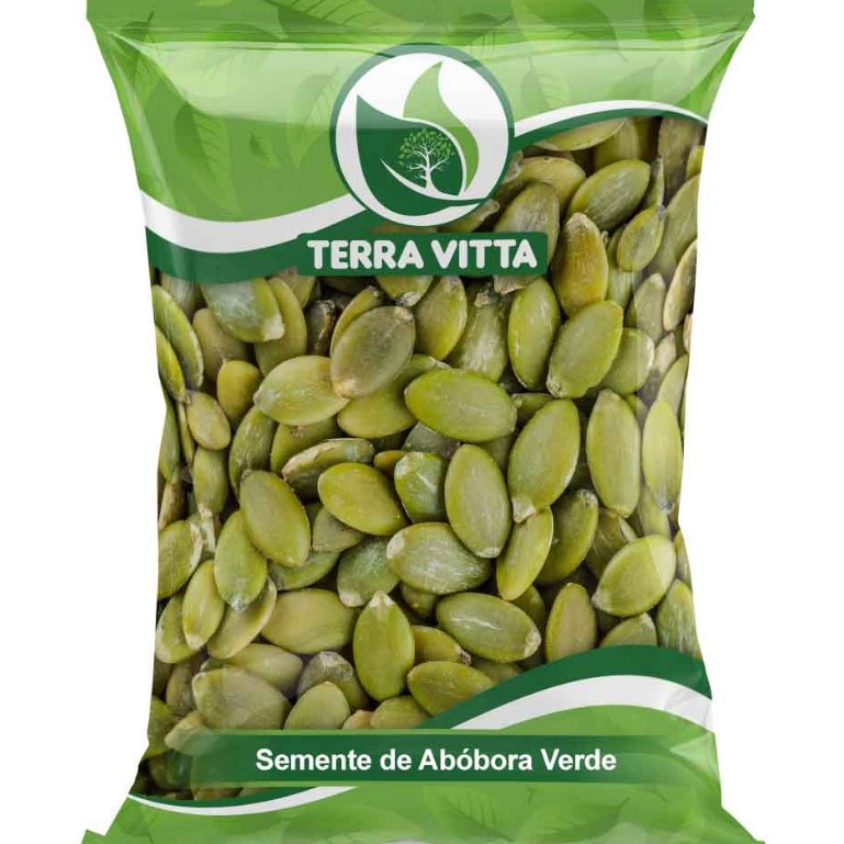 Semente de Abóbora Crua Sem Casca Verde em Oferta na Shopee