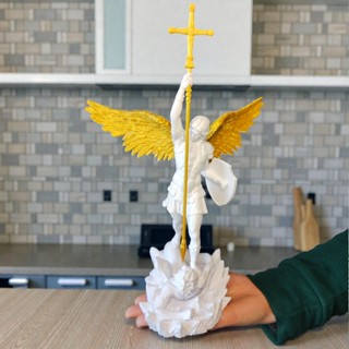 Estátua Anjo São Miguel Guerreiro 30cm De Altura Decoração Alta qualidade 3D em Oferta na Shopee