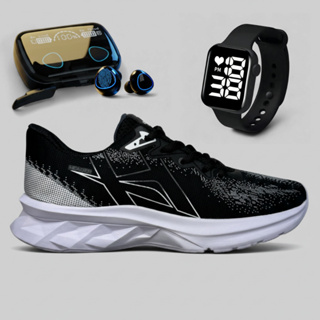 Kit Tênis Masculino + Relógio Digital + Fone Bluetooth Esportivo Academia Presente Dia do Consumidor em Oferta na Shopee