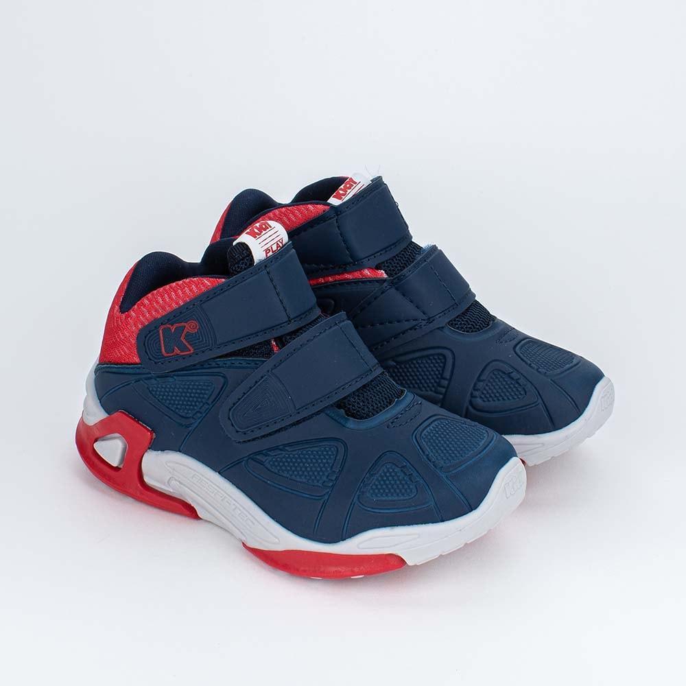 Tênis Infantil Cano Alto Menino Kidy Play Casual com Brinquedo Confortável Anatômico Antiderrapante em Oferta na Shopee