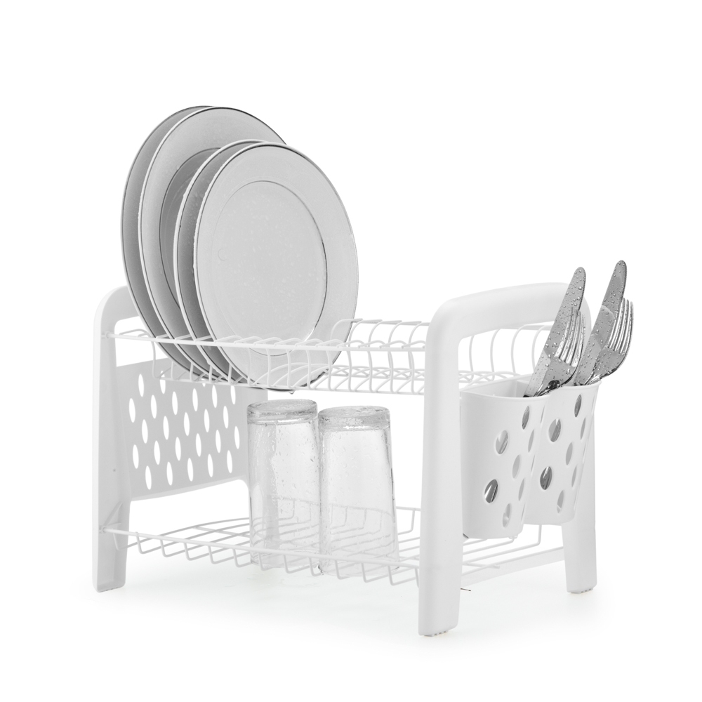 Escorredor de Louça Secador e Porta Talheres – Não Enferruja em Oferta na Shopee