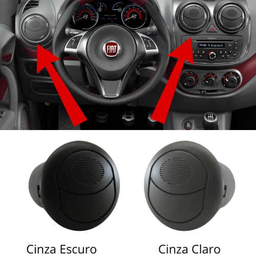 Difusor De Ar Fiat Doblo | Palio 2012 Lado Direito/Esquerdo