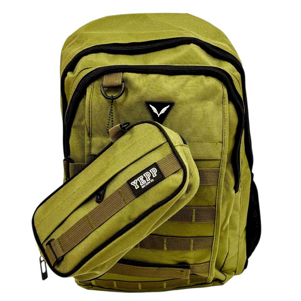 MOCHILA MODELO MILITAR COM ESTOJO MARCA YEPP - RESISTENCIA E BELEZA NUMA MESMA PEÇA.