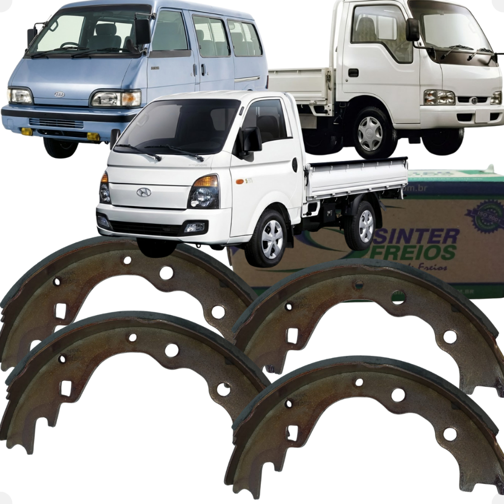 Jogo Sapata Lona Traseira HR Besta Bongo K2400 K2700 2.5 8v 16v 2004 05 06 07 08 09 10 11 2012 em Oferta na Shopee