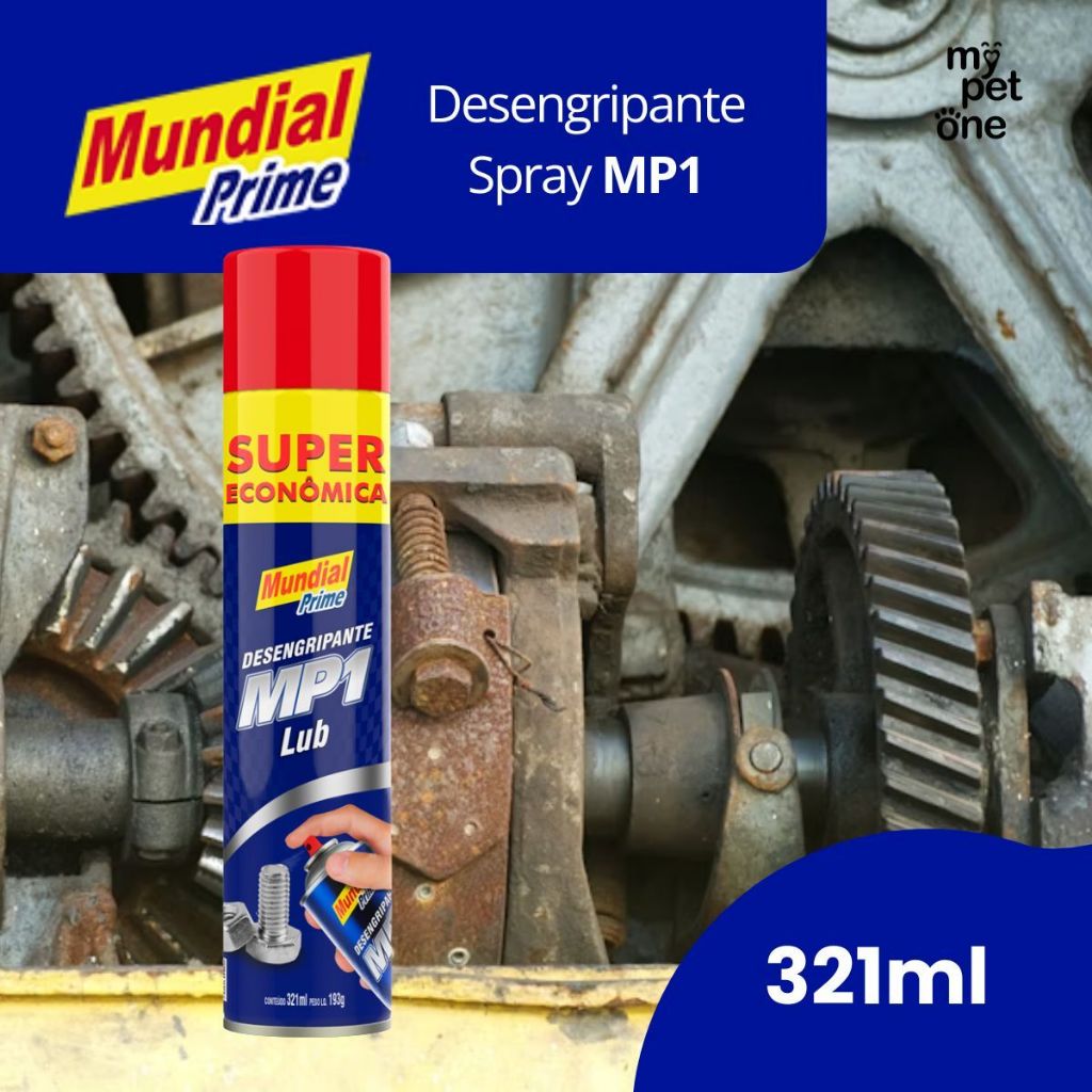 Desengripante MP1 Lub Anticorrosivo Spray 321ml - Mundial Prime em Oferta na Shopee