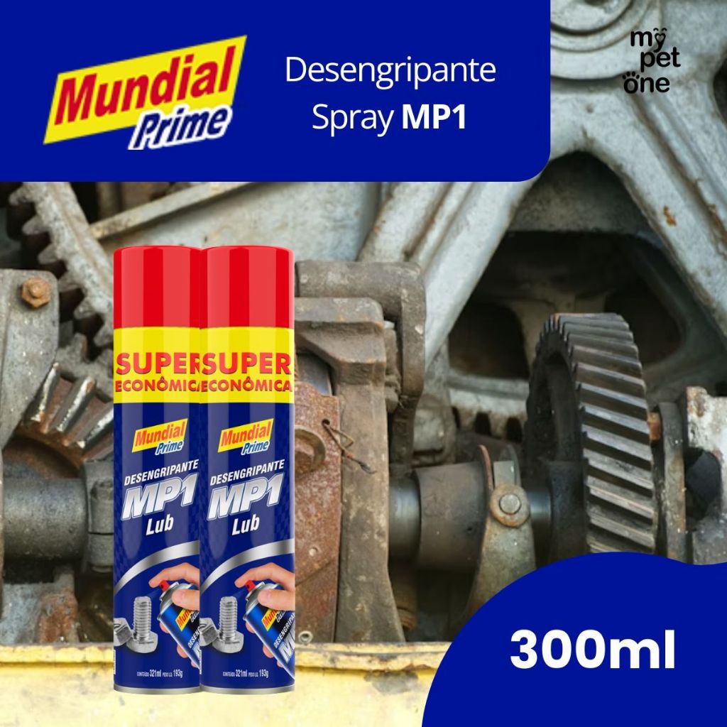 Kit 2 Desengripante MP1 Lub Anticorrosivo Spray 321ml - Mundial Prime em Oferta na Shopee