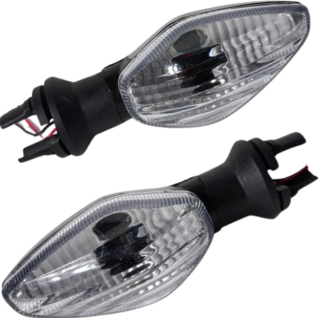 Par Pisca Seta Para Honda Fan Titan 150 160 2014 2015 2016 2017 2018 2019 2020 2021 Lente Cristal — imagem 2 de 2
