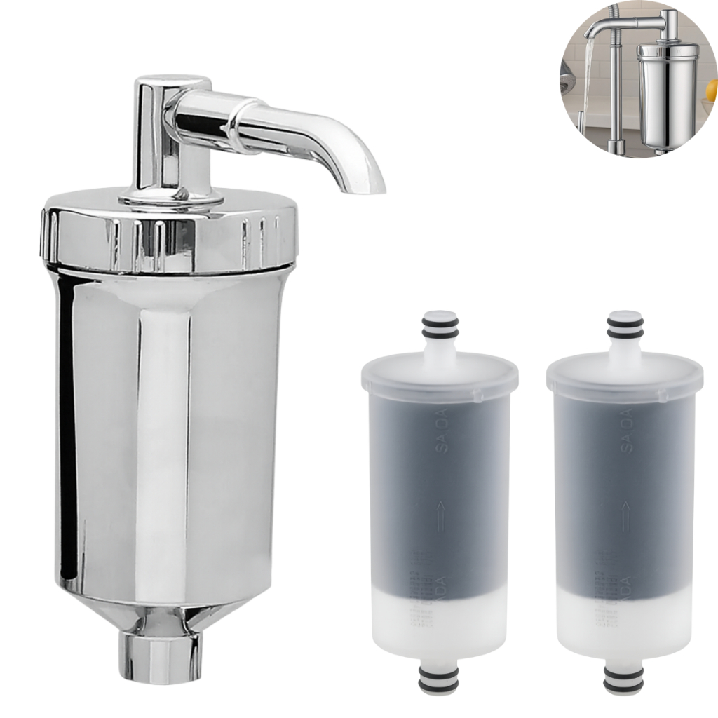 Copo De Filtro Abs Universal Com Refil Filtrante Pro Saúde Para Torneira