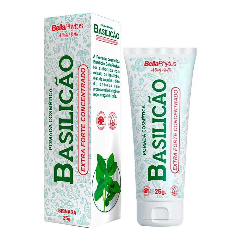 BASILICÃO POMADA EXTRA FORTE COM 25G em Oferta na Shopee
