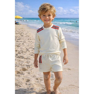 Kit UV Infantil Moda Praia P ao GG Camisa UV Manga Longa + Sunga Proteção Solar, Conforto e Secagem Rápida em Oferta na Shopee