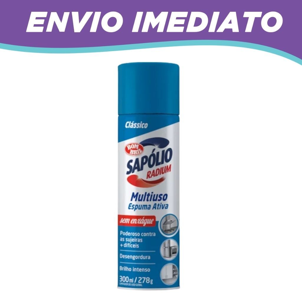 Sapólio Radium Espuma Ativa Bombril 300ml - Clássico