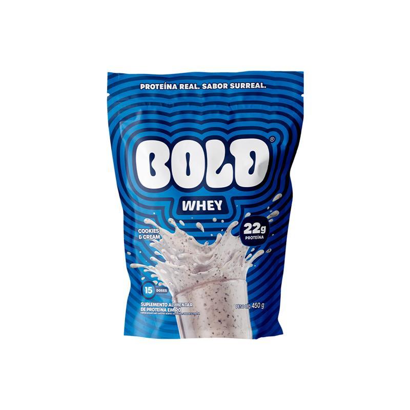 Whey Protein 3w Suplemento Cookies & Cream Bold 450g