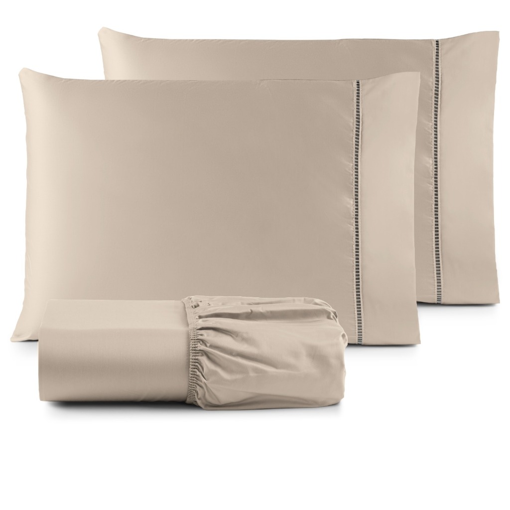 JOGO DE LENÇOL SUPER KING 3 PEÇAS 600 FIOS AVELUDADO 40CM DE ALTURA em Oferta na Shopee