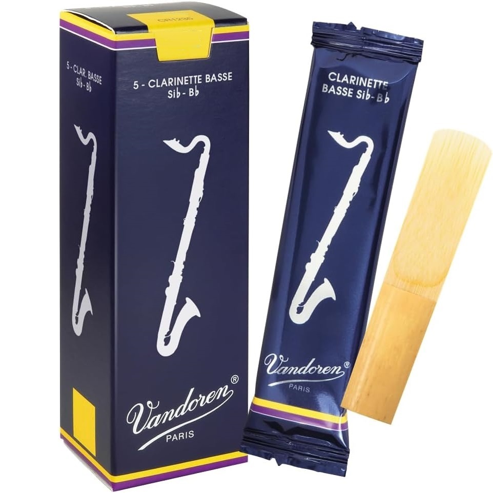 Palhetas Vandoren Tradicional Clarone Baixo (com 5) Nº 2- 2,5 - 3 ou 3,5