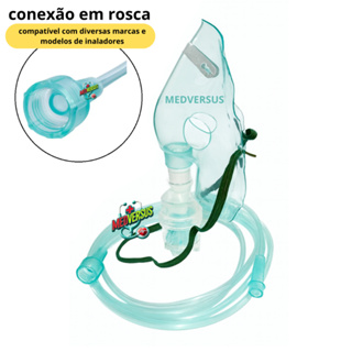 kit p/ Inalador (mascara,copinho,extensão) Adulto e infantil conector c/rosca (micronebulizador) Omron/NS/Inalar em Oferta na Shopee