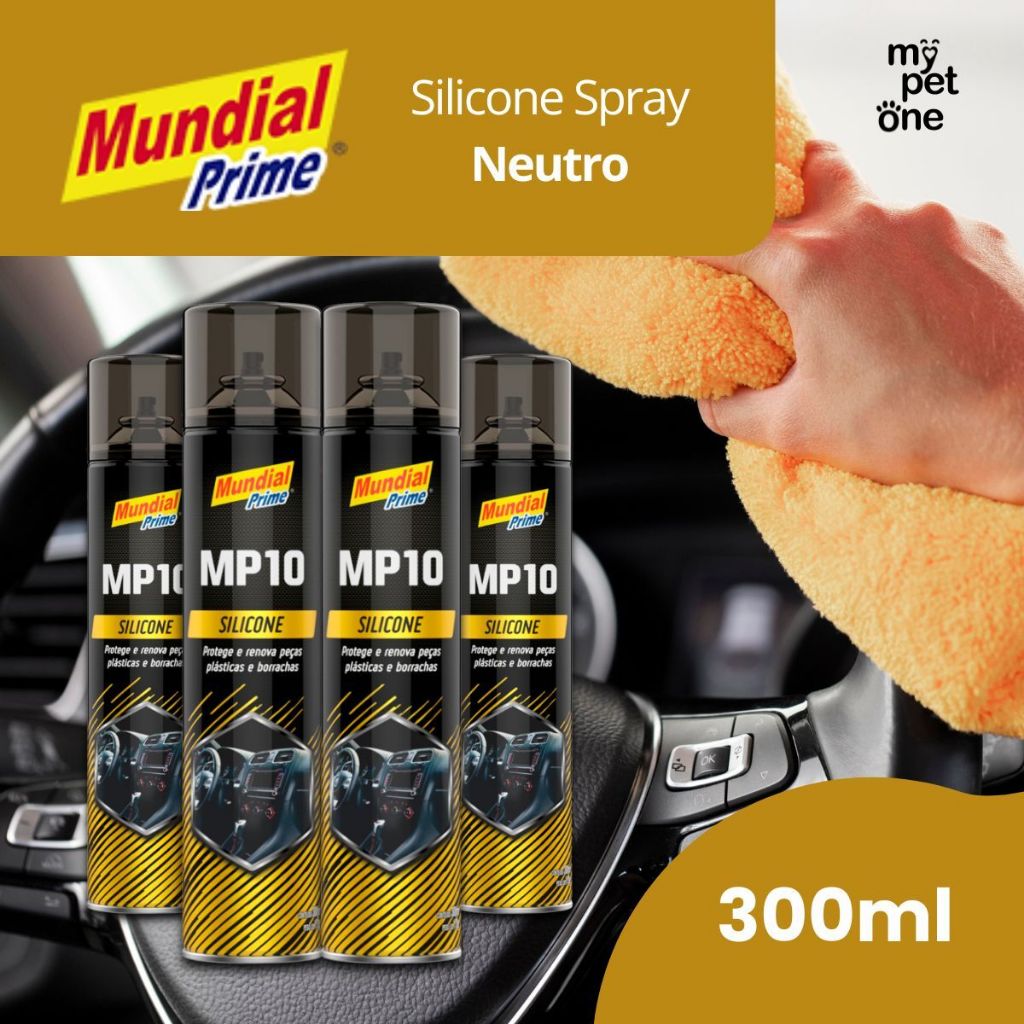 Kit 4 Silicone Spray Antiestático Neutro 300ML - Mundial Prime em Oferta na Shopee
