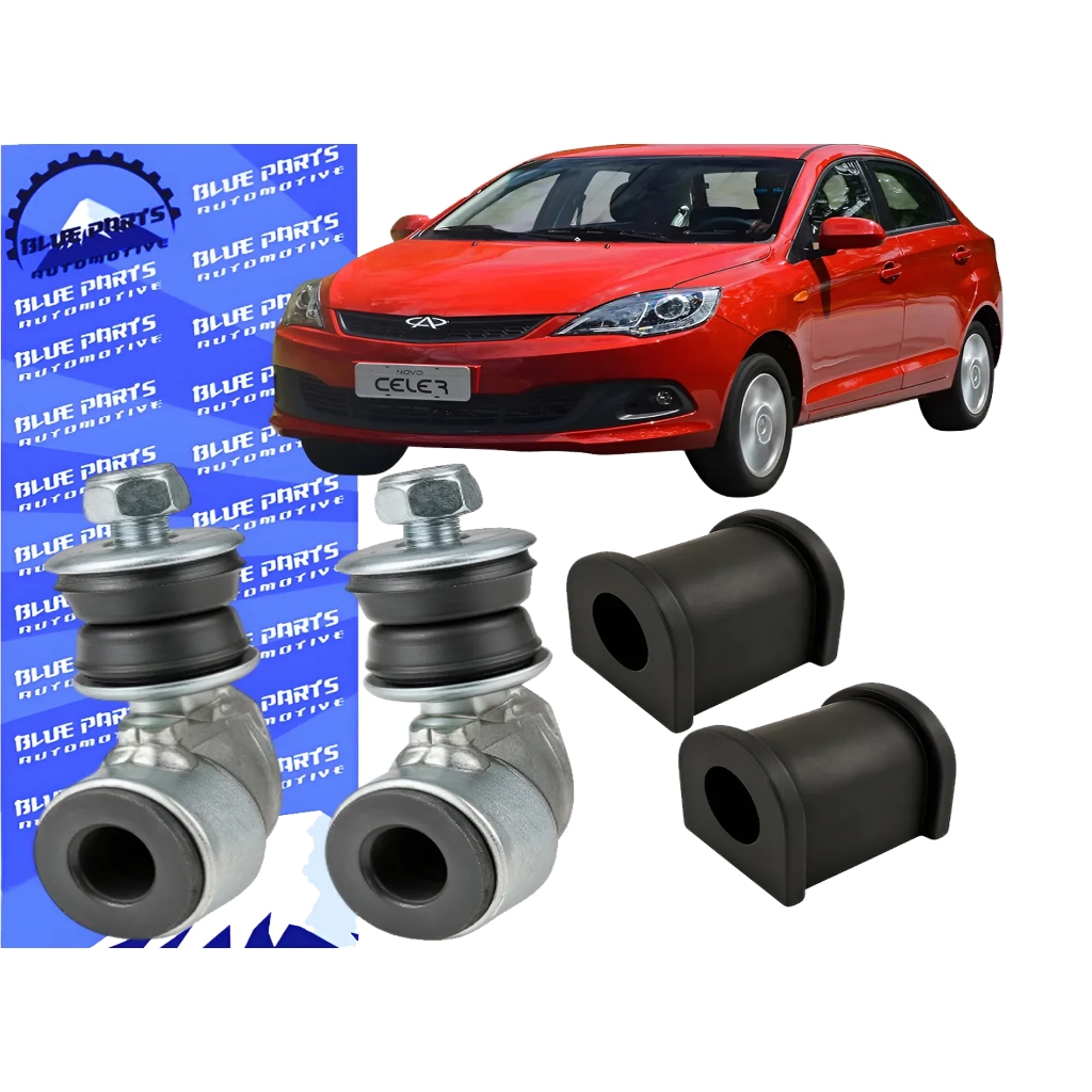 Bieletas + Buchas Da Barra Dianteira Chery Celer 2013 2014 2015 2016 2017 A 2018