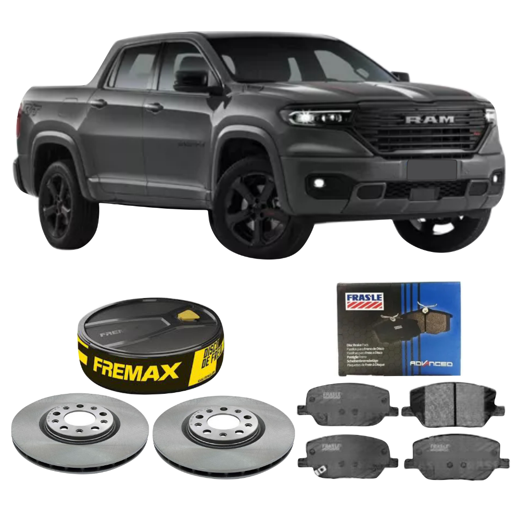 Kit Disco De Freio Fremax + Pastilha Frasle Dianteira Rampage 2.0 Rebel Laramie 2023 A 2026