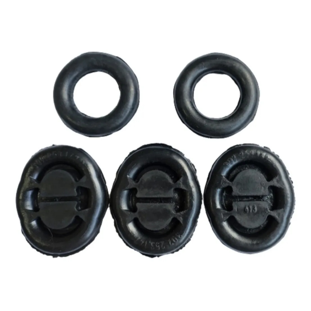 Kit (5 Peças) Borracha Coxim Escapamento Gol Bola G2