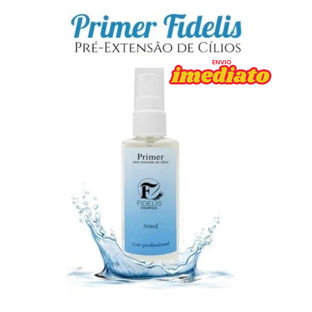 Primer Fidelis Preparador Limpeza Extensão de Cílios Antes Aplicação Fio a Fio 50ml em Oferta na Shopee