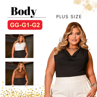 Body Camisa Plus Size Babado Cavado Tendencia Promoção Trabalho Social Elegante Casual Verão em Oferta na Shopee