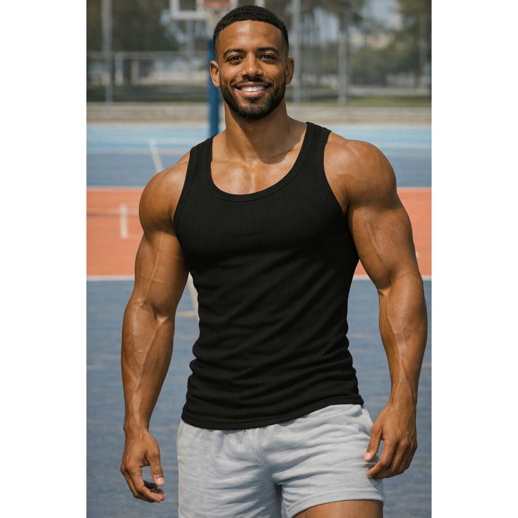 Regata Canelada Ribana Americana Básica em Oferta na Shopee