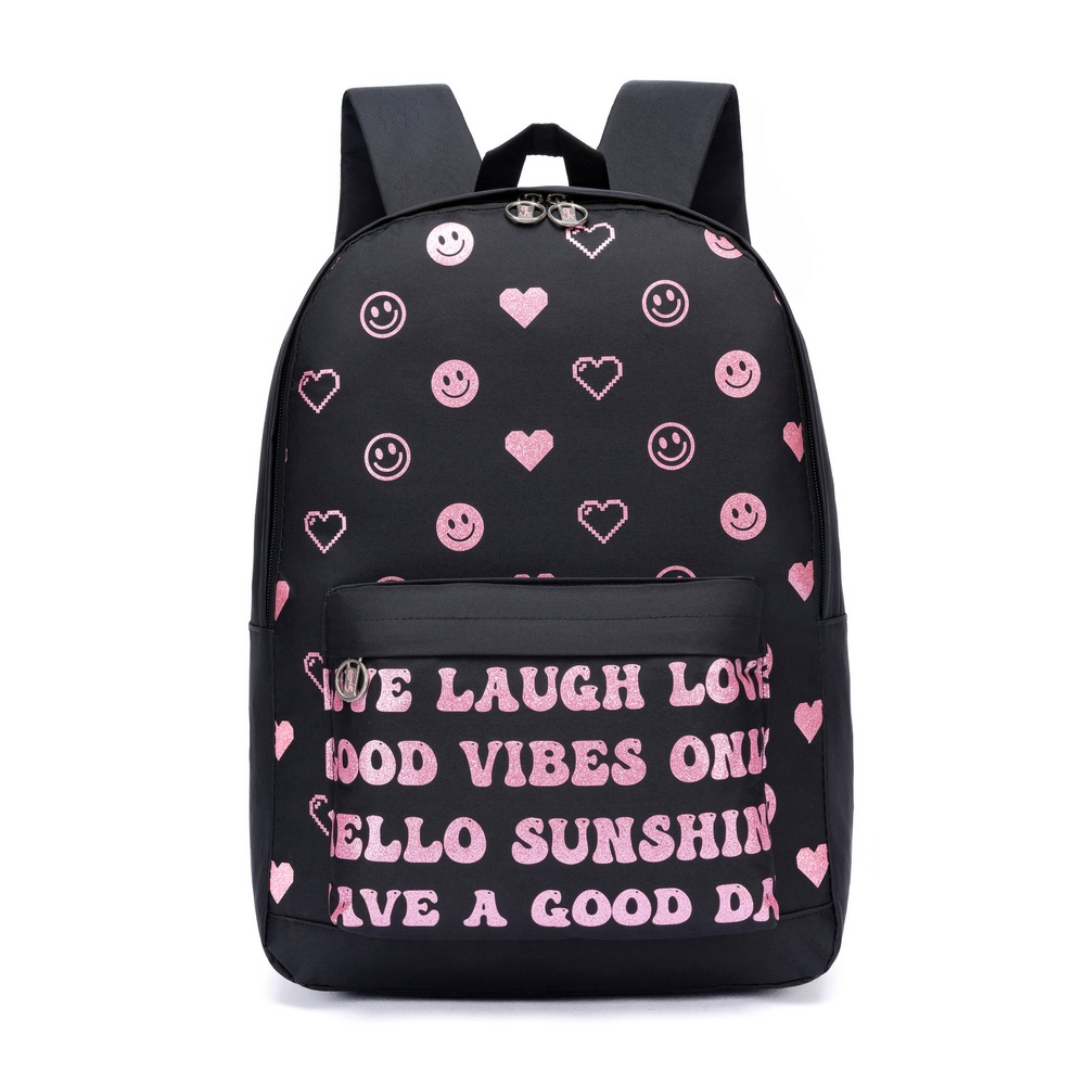 Mochila Juvenil Feminina Spector Escolar Preta