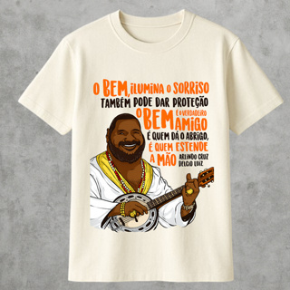 Camiseta Básica Masculina Arlindo Cruz O Bem Samba Pagode Blusa Feminina 100% Algodão em Oferta na Shopee