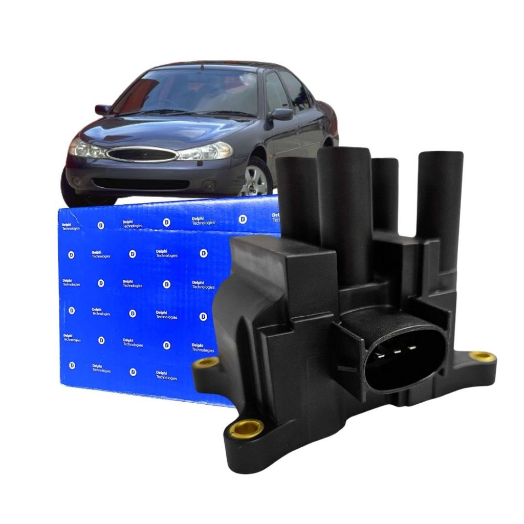 Bobina Ignição 4 Pinos 3 Vias 12v Para Ford Mondeo 2.0 Zetec 96 a 00 Duratec 2.0 01 a 05 CE20119