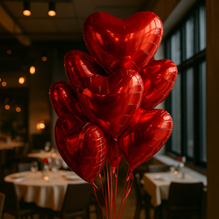 Kit 50 Balões Metalizado Coração 45cm Decoração Dia dos Namorados e Dia Das Mães em Oferta na Shopee