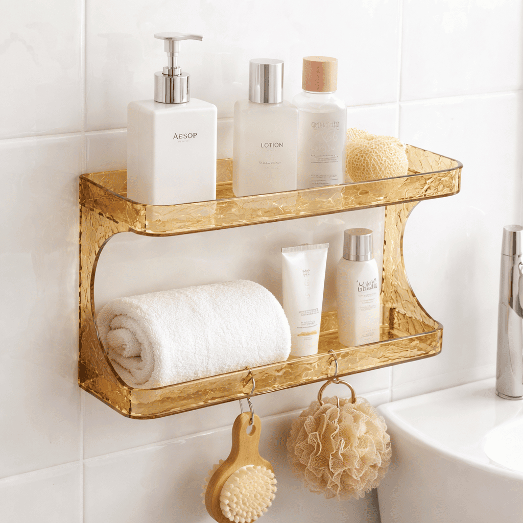 Organizador de Banheiro Duplo Acrílico para Shampoo em Oferta na Shopee