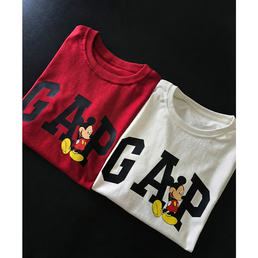 Kit Infantil 2 Camisetas Mickey Estilo GAP | Algodão Premium - Leve 2 por R$ 28,50 cada