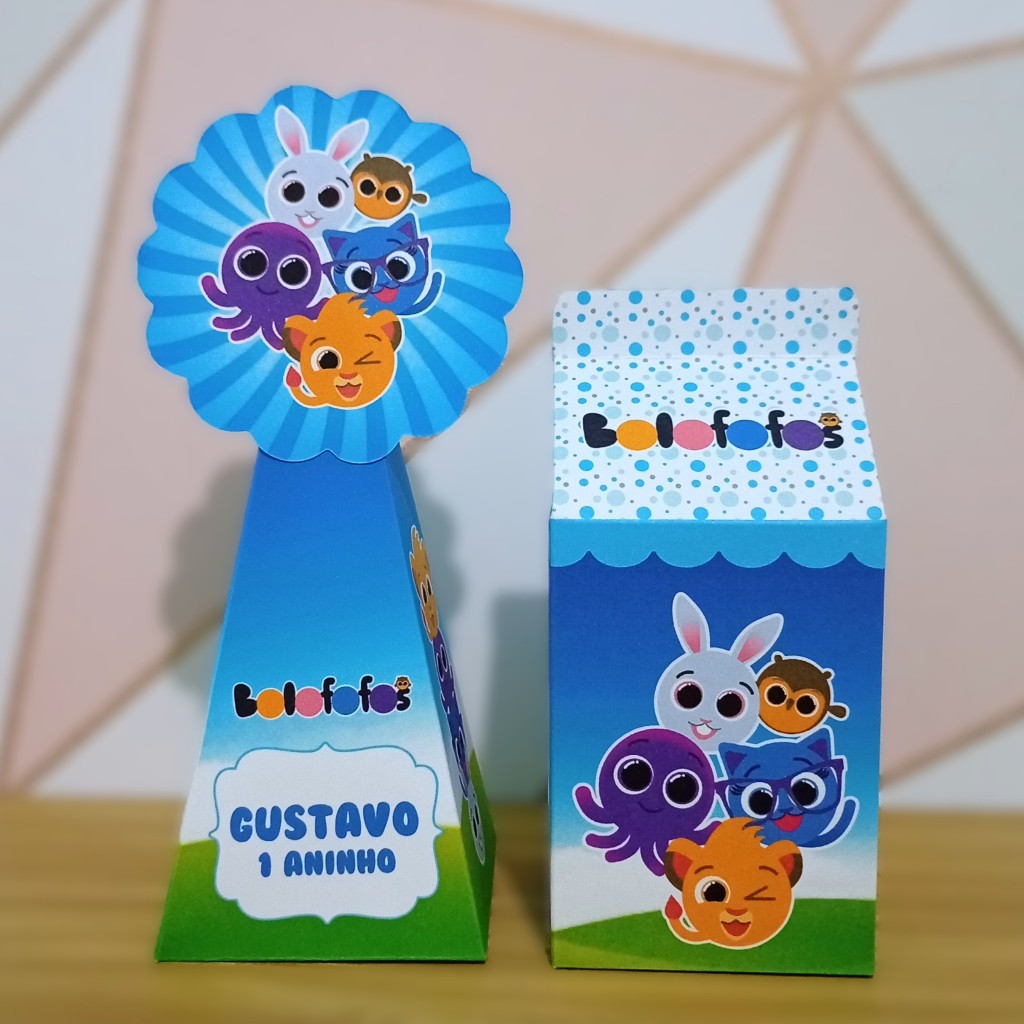 Kit Personalizado Bolofofos | Lembrancinhas Festa Infantil | Caixinhas| Aniversário