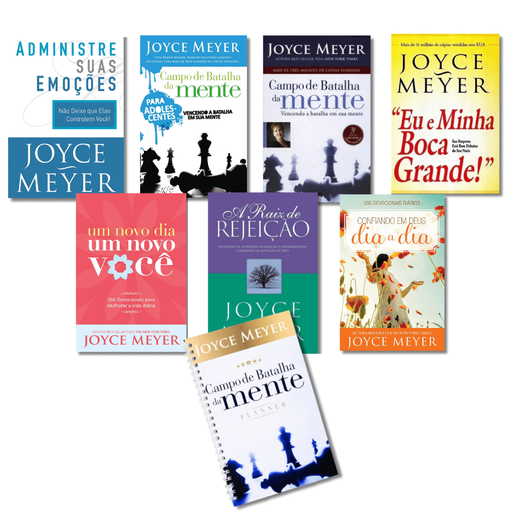 Kit Livros Joyce Meyer | 8 Livros de Inspiração e Desenvolvimento Espiritual