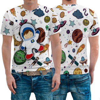 Camiseta Adulta ou infantil - Astronauta Branco Cute em Oferta na Shopee