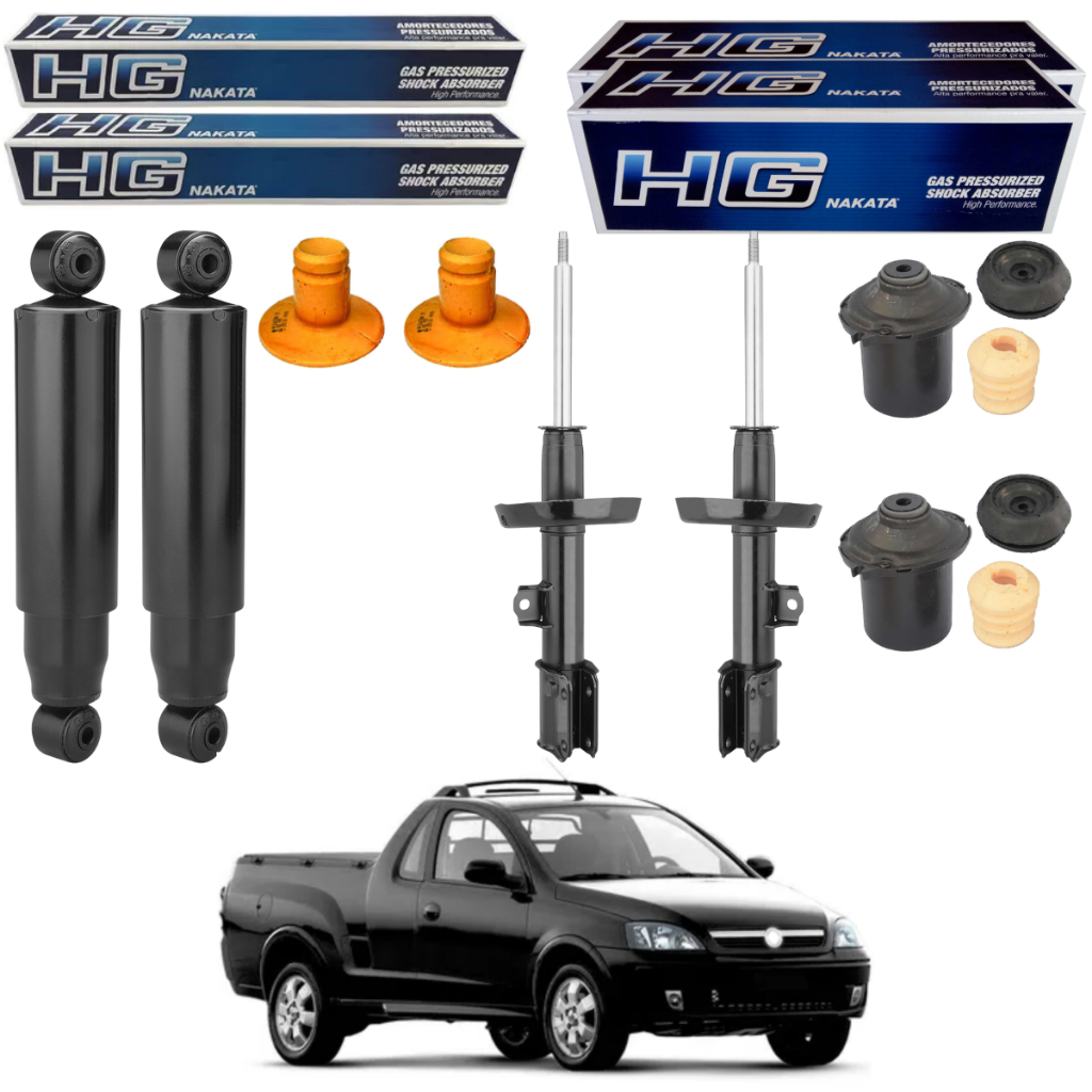 KIT 4 AMORTECEDOR MONTANA 2004 A 2010 NAKATA + KIT