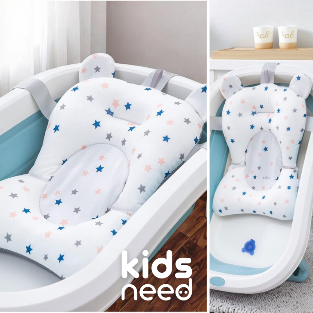 Almofada De Banho Estrelado Para Bebê Banheira Com Ajuste Trava Flutuante E Assento Antiderrapante
