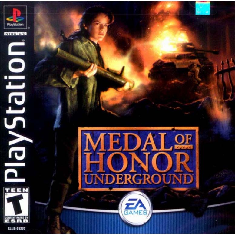 jogo medal of honor underground ps1 - playstation 1