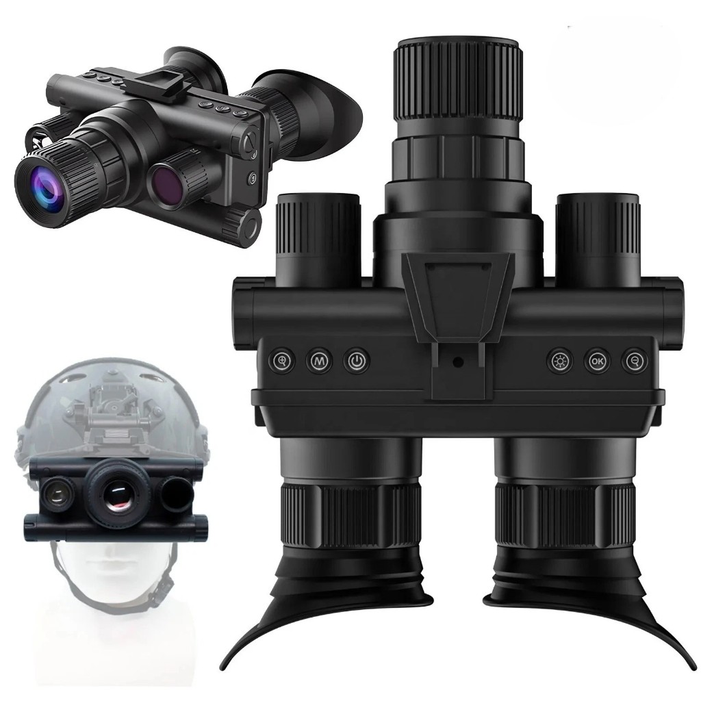Binóculo de Visão Noturna Digital 4K com Zoom 8X Infravermelho Lanterna Tática e Visão Até 600m