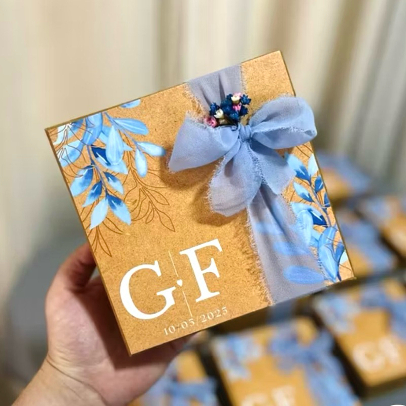 KIT 10 ADESIVOS para Caixa de MDF Convite Padrinhos