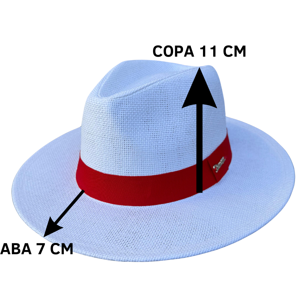 Chapéu Panamá Carioco Branco Umbanda Zé Pilintra Exu — imagem 2 de 2