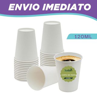 Copo de Papel Biodegradável 120ml com 50 Unidades em Oferta na Shopee