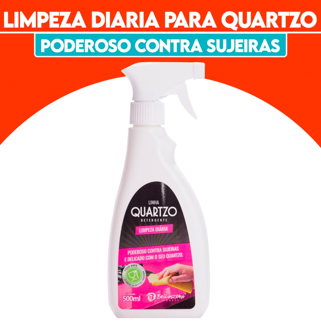Detergente Limpeza Diári Spray P/ Quartzo a 500ml - Bellinzoni