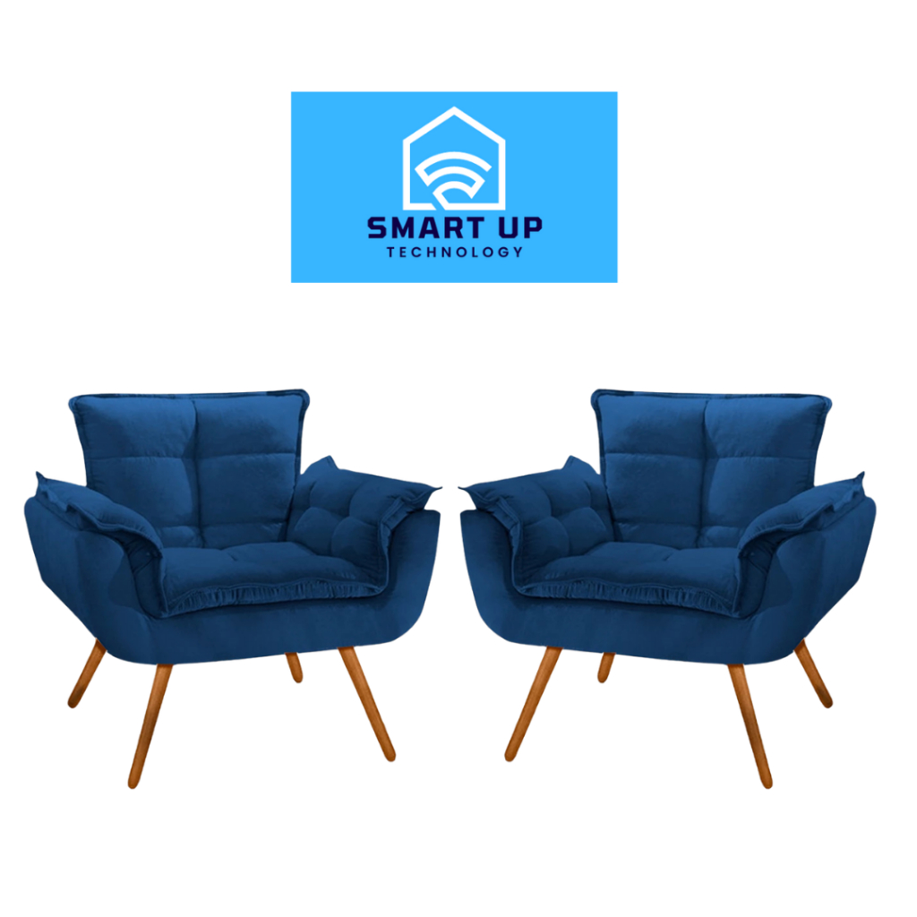 Kit 2 Poltronas Opalla | Estilo Sofisticado para sua Casa em Oferta na Shopee