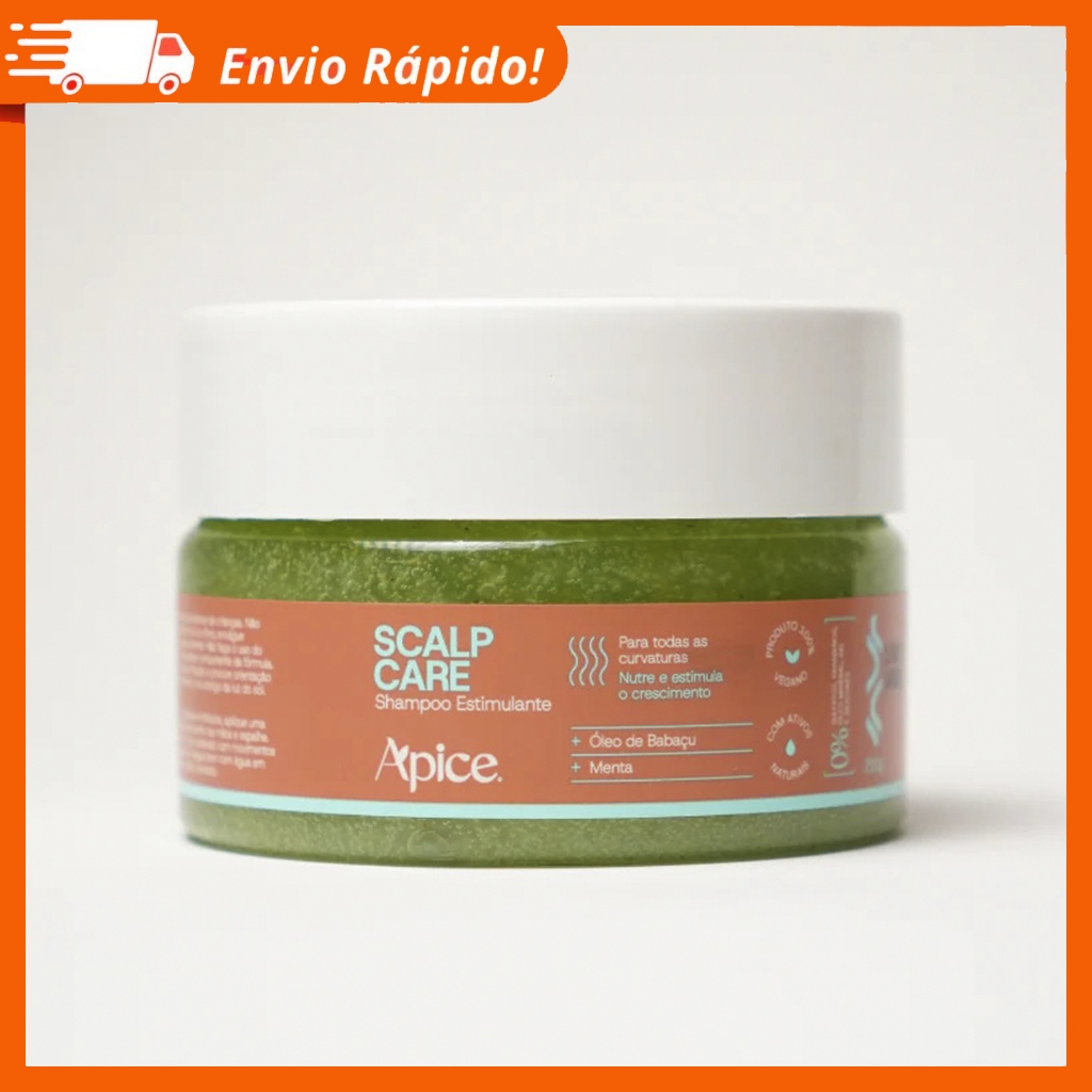 Shampoo Esfoliante Em Pasta Scalp Care Apice Apse Tratamento Estimulante Capilar Vegano Menta 250g em Oferta na Shopee