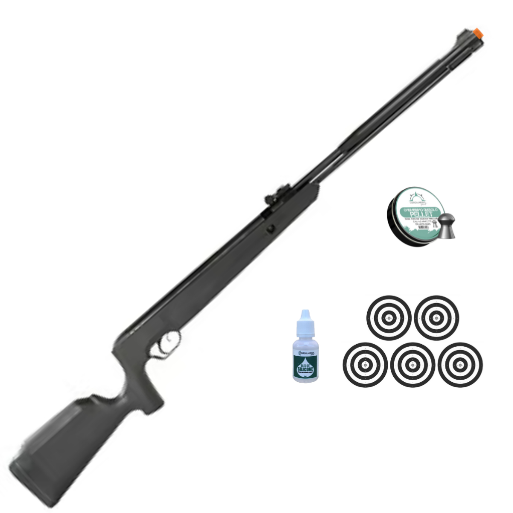 Carabina Naja 2.0 4.5mm Nitro Cano Fixo | Ar Comprimido Tiro Esportivo em Oferta na Shopee