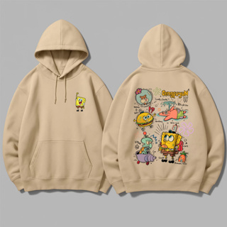 Moletom Canguru Bob Esponja Desenho Franelado Com Capuz Algodão Quentinho Unissex em Oferta na Shopee