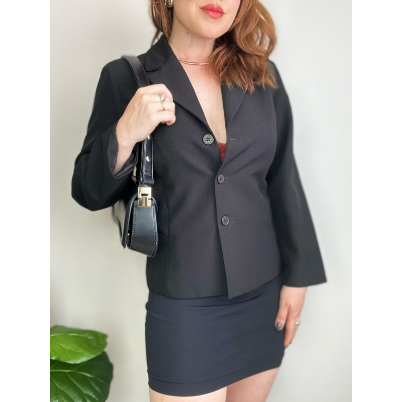 [desapego] Blazer Preto M Alfaiataria Feminina
