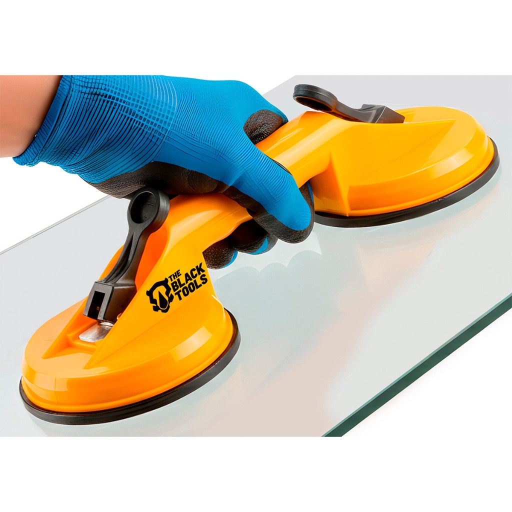 Ventosa Dupla Profissional Até 60kg Para Vidros Pisos Porcelanatos Pesados The Black Tools em Oferta na Shopee